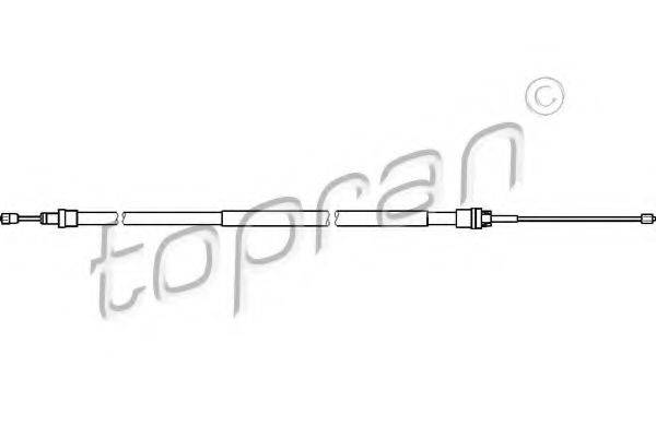 TOPRAN 721667 Трос, стояночная тормозная система