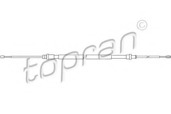 TOPRAN 721670 Трос, стояночная тормозная система