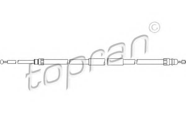 TOPRAN 501719 Трос, стояночная тормозная система