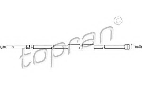 TOPRAN 501720 Трос, стояночная тормозная система