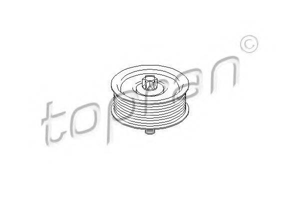 TOPRAN 407874 Паразитный / ведущий ролик, поликлиновой ремень