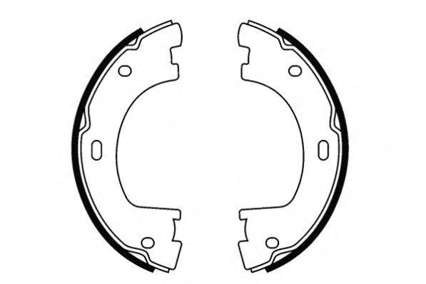 E.T.F. 090678 Комплект тормозных колодок; Комплект тормозных колодок, стояночная тормозная система