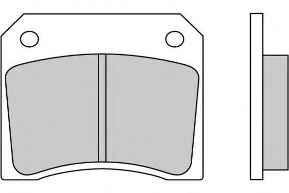 E.T.F. 120005 Комплект тормозных колодок, дисковый тормоз