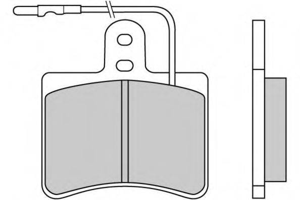 E.T.F. 120086 Комплект тормозных колодок, дисковый тормоз