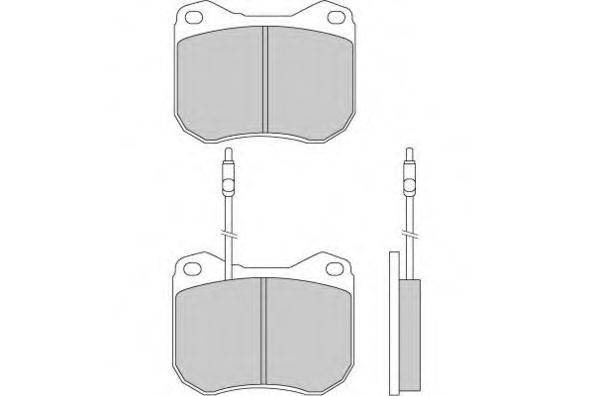 Комплект тормозных колодок, дисковый тормоз E.T.F. 12-0118