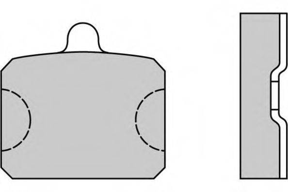 Комплект тормозных колодок, дисковый тормоз E.T.F. 12-0126