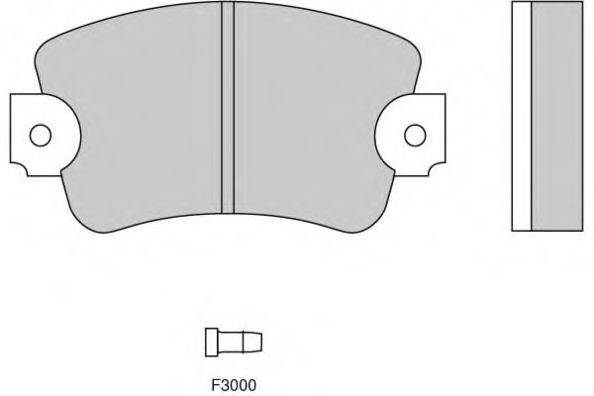 Комплект тормозных колодок, дисковый тормоз E.T.F. 12-0132