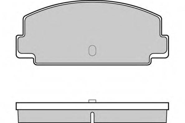 Комплект гальмівних колодок, дискове гальмо E.T.F. 12-0137