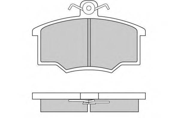 Комплект тормозных колодок, дисковый тормоз E.T.F. 12-0143