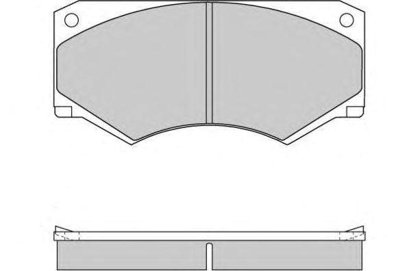 Комплект тормозных колодок, дисковый тормоз E.T.F. 12-0149