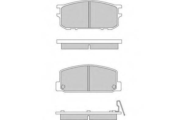 E.T.F. 120167 Комплект тормозных колодок, дисковый тормоз