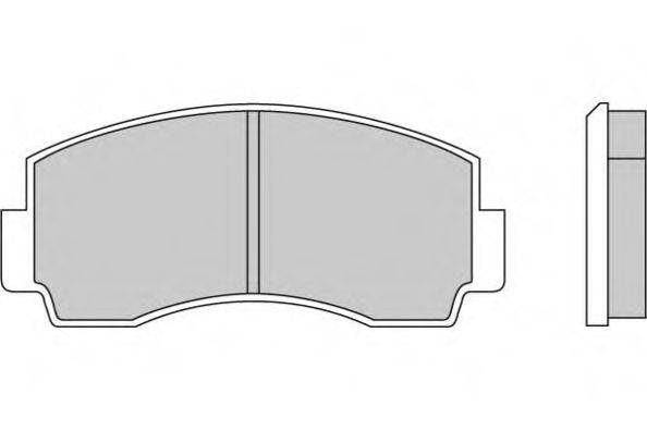 E.T.F. 120168 Комплект тормозных колодок, дисковый тормоз