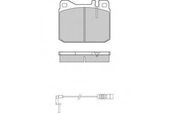 E.T.F. 120172 Комплект тормозных колодок, дисковый тормоз