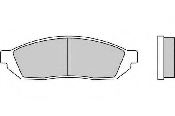 Комплект гальмівних колодок, дискове гальмо E.T.F. 12-0176