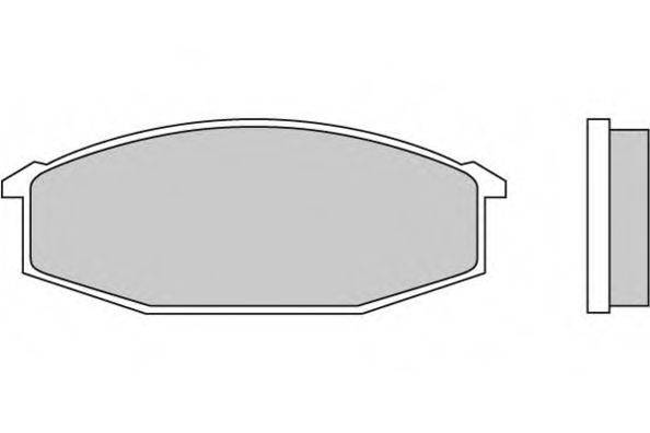 Комплект гальмівних колодок, дискове гальмо E.T.F. 12-0180
