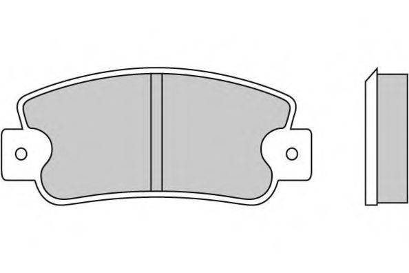 Комплект тормозных колодок, дисковый тормоз E.T.F. 12-0211