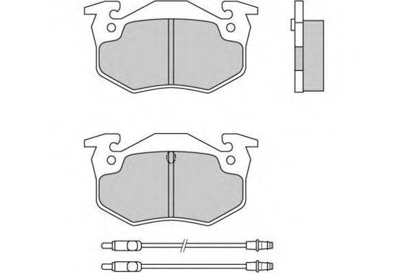 Комплект тормозных колодок, дисковый тормоз E.T.F. 12-0216