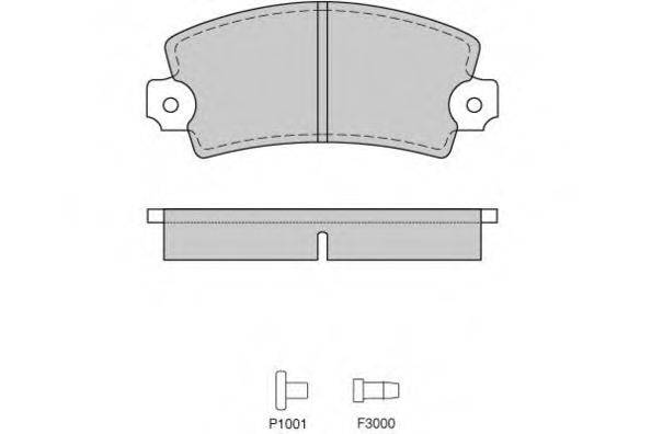 Комплект гальмівних колодок, дискове гальмо E.T.F. 12-0220