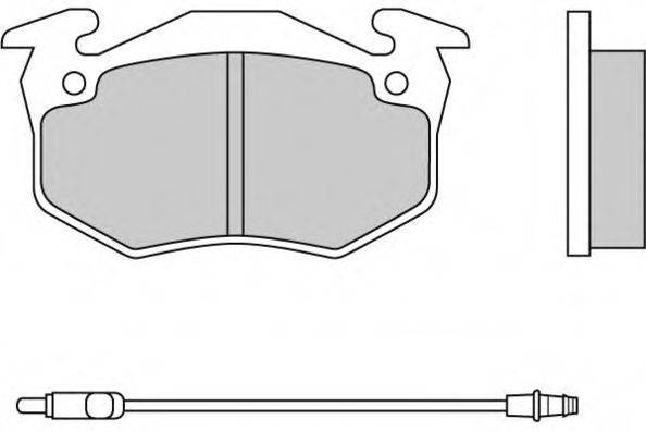 Комплект гальмівних колодок, дискове гальмо E.T.F. 12-0229