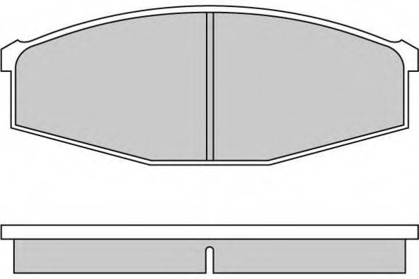 Комплект гальмівних колодок, дискове гальмо E.T.F. 12-0234