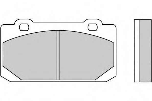 Комплект тормозных колодок, дисковый тормоз E.T.F. 12-0240
