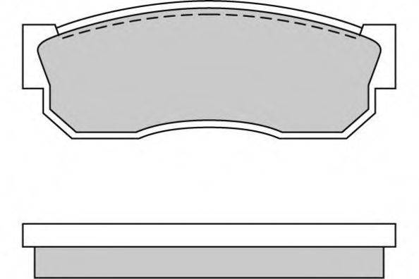 Комплект гальмівних колодок, дискове гальмо E.T.F. 12-0246