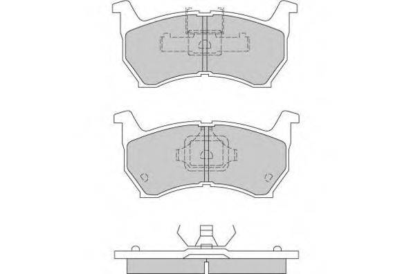 Комплект гальмівних колодок, дискове гальмо E.T.F. 12-0253