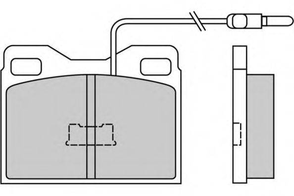 E.T.F. 120264 Комплект тормозных колодок, дисковый тормоз