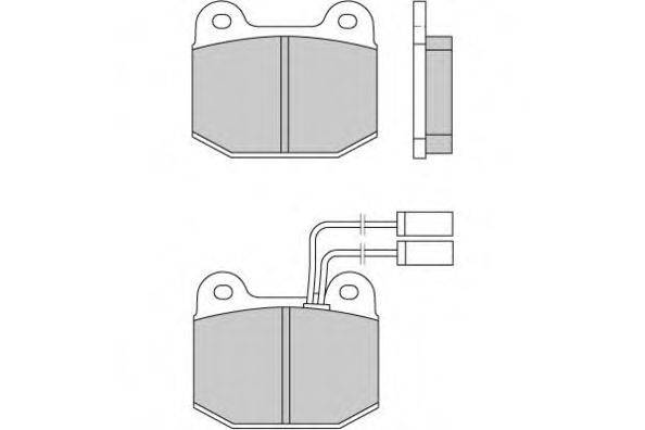 Комплект тормозных колодок, дисковый тормоз E.T.F. 12-0274