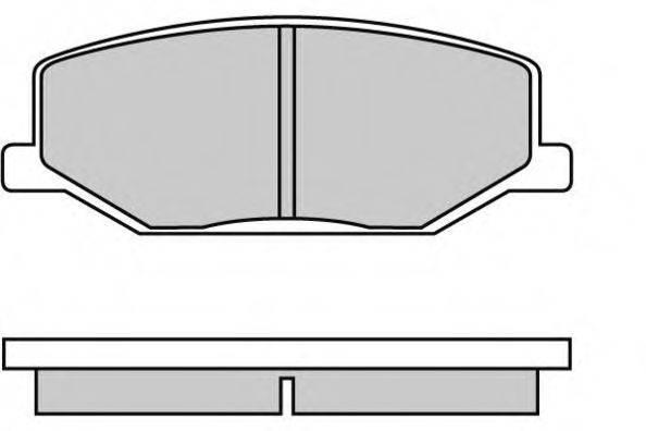 E.T.F. 120278 Комплект гальмівних колодок, дискове гальмо