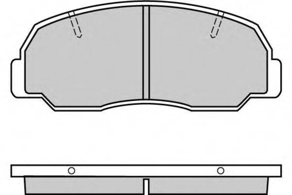 Комплект тормозных колодок, дисковый тормоз E.T.F. 12-0297