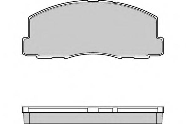 Комплект гальмівних колодок, дискове гальмо E.T.F. 12-0299