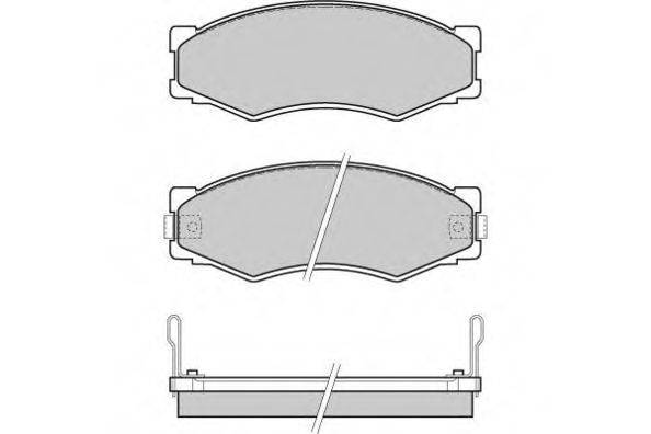 Комплект гальмівних колодок, дискове гальмо E.T.F. 12-0301