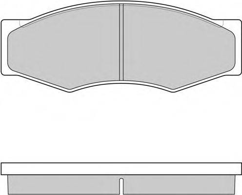Комплект тормозных колодок, дисковый тормоз E.T.F. 12-0302
