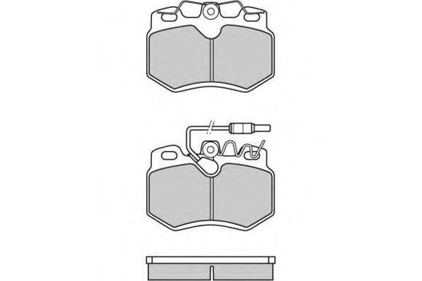 Комплект тормозных колодок, дисковый тормоз E.T.F. 12-0311