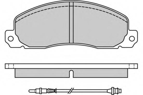 Комплект тормозных колодок, дисковый тормоз E.T.F. 12-0312