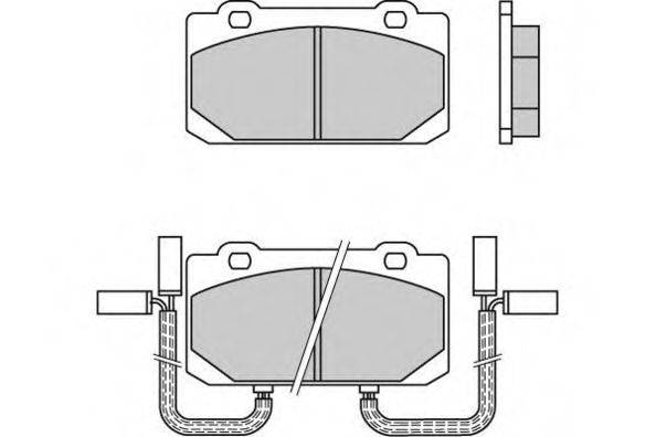 E.T.F. 120319 Комплект тормозных колодок, дисковый тормоз