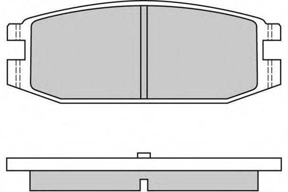 Комплект тормозных колодок, дисковый тормоз E.T.F. 12-0331