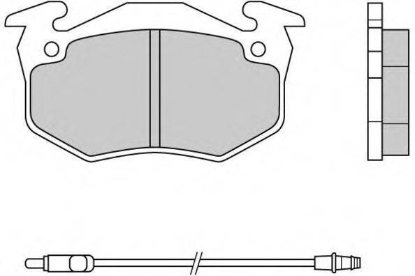Комплект тормозных колодок, дисковый тормоз E.T.F. 12-0334