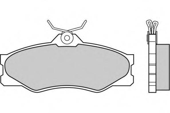 Комплект гальмівних колодок, дискове гальмо E.T.F. 12-0335