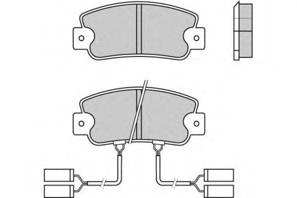 E.T.F. 120336 Комплект тормозных колодок, дисковый тормоз