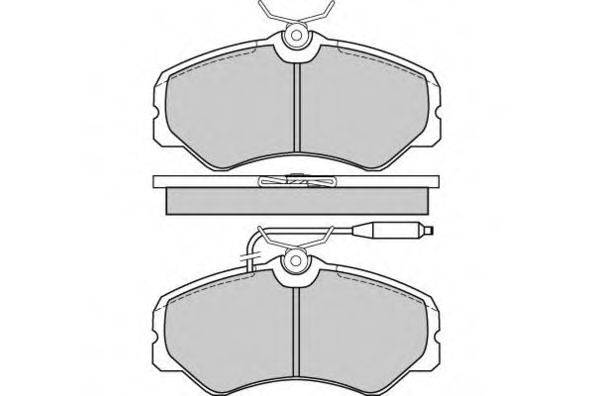 Комплект гальмівних колодок, дискове гальмо E.T.F. 12-0337