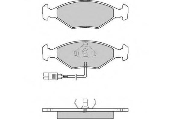 E.T.F. 120343 Комплект тормозных колодок, дисковый тормоз