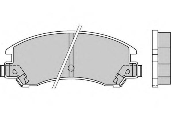 E.T.F. 120358 Комплект тормозных колодок, дисковый тормоз