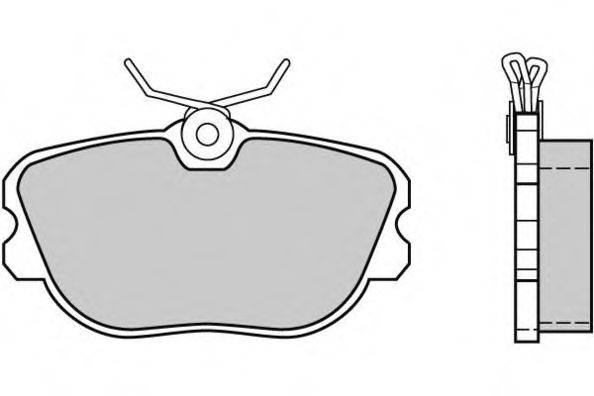 Комплект тормозных колодок, дисковый тормоз E.T.F. 12-0365