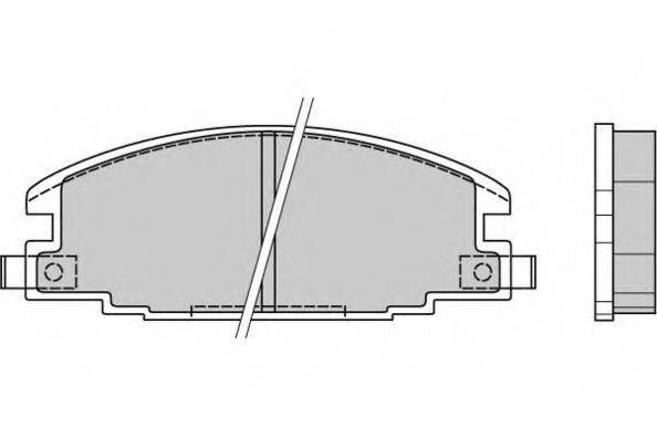 Комплект гальмівних колодок, дискове гальмо E.T.F. 12-0367