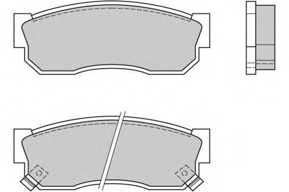 Комплект гальмівних колодок, дискове гальмо E.T.F. 12-0388