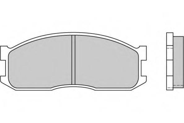 Комплект тормозных колодок, дисковый тормоз E.T.F. 12-0389