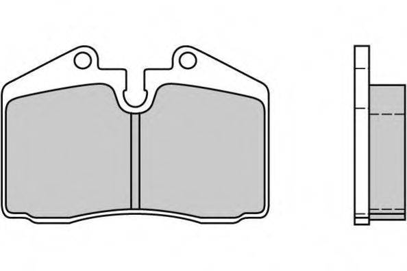 Комплект гальмівних колодок, дискове гальмо E.T.F. 12-0399