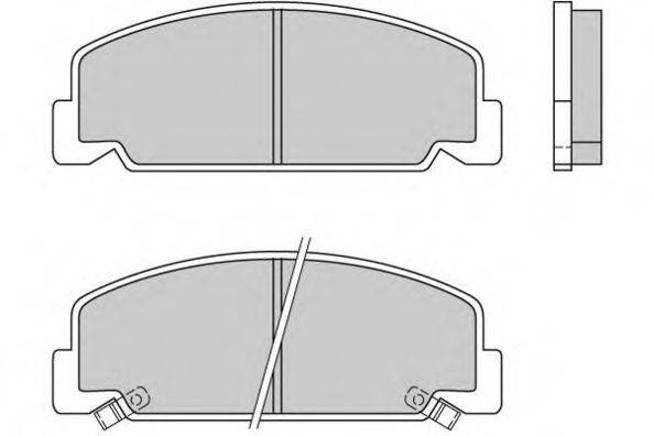 Комплект тормозных колодок, дисковый тормоз E.T.F. 12-0406